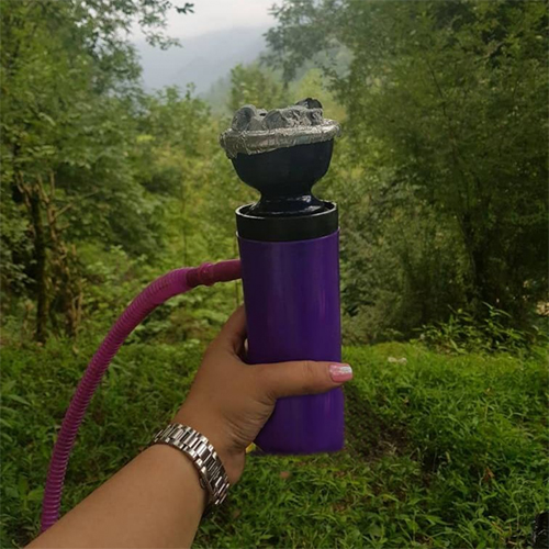 قلیان مسافرتی استوانه ای 