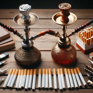 مقایسه قلیان و سیگار