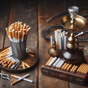 مقایسه قلیان و سیگار