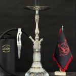 قلیان برند میگ رنگ نقره ای