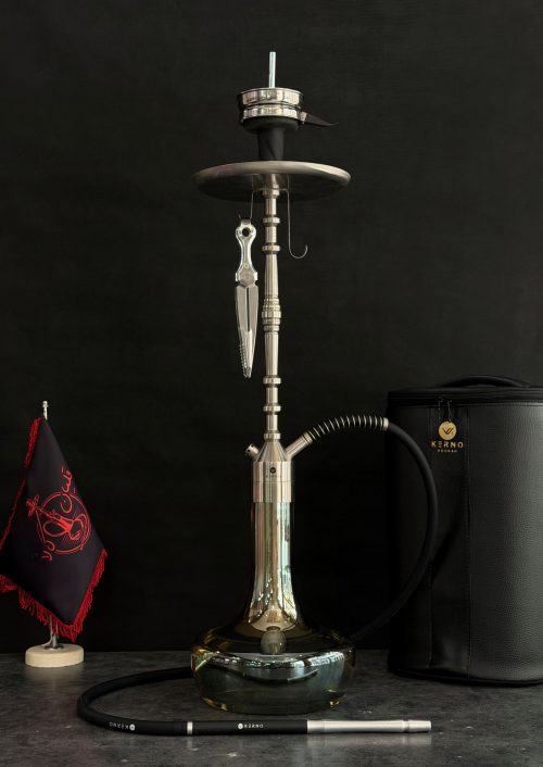 قلیان کرنو پاریس سیلور با تنگ ساده دودی