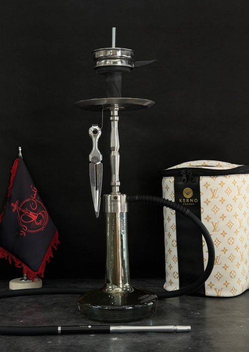 قلیان کرنو بوگاتی لارج تنه نقره ای تنگ دودی